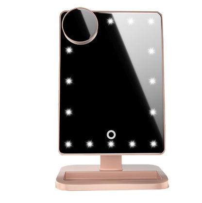 Touch Screen Makeup Mirror With LED Light & Music Speaker