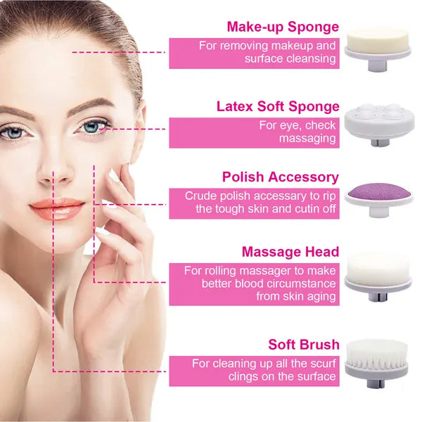 Electric Waterproof Facial Cleansing face/body Brush