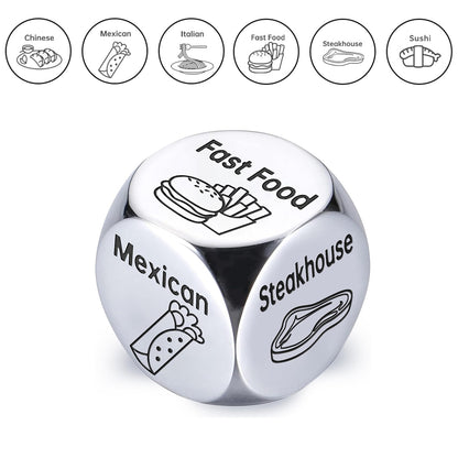 Date night food dice, let the dice choose your next meal