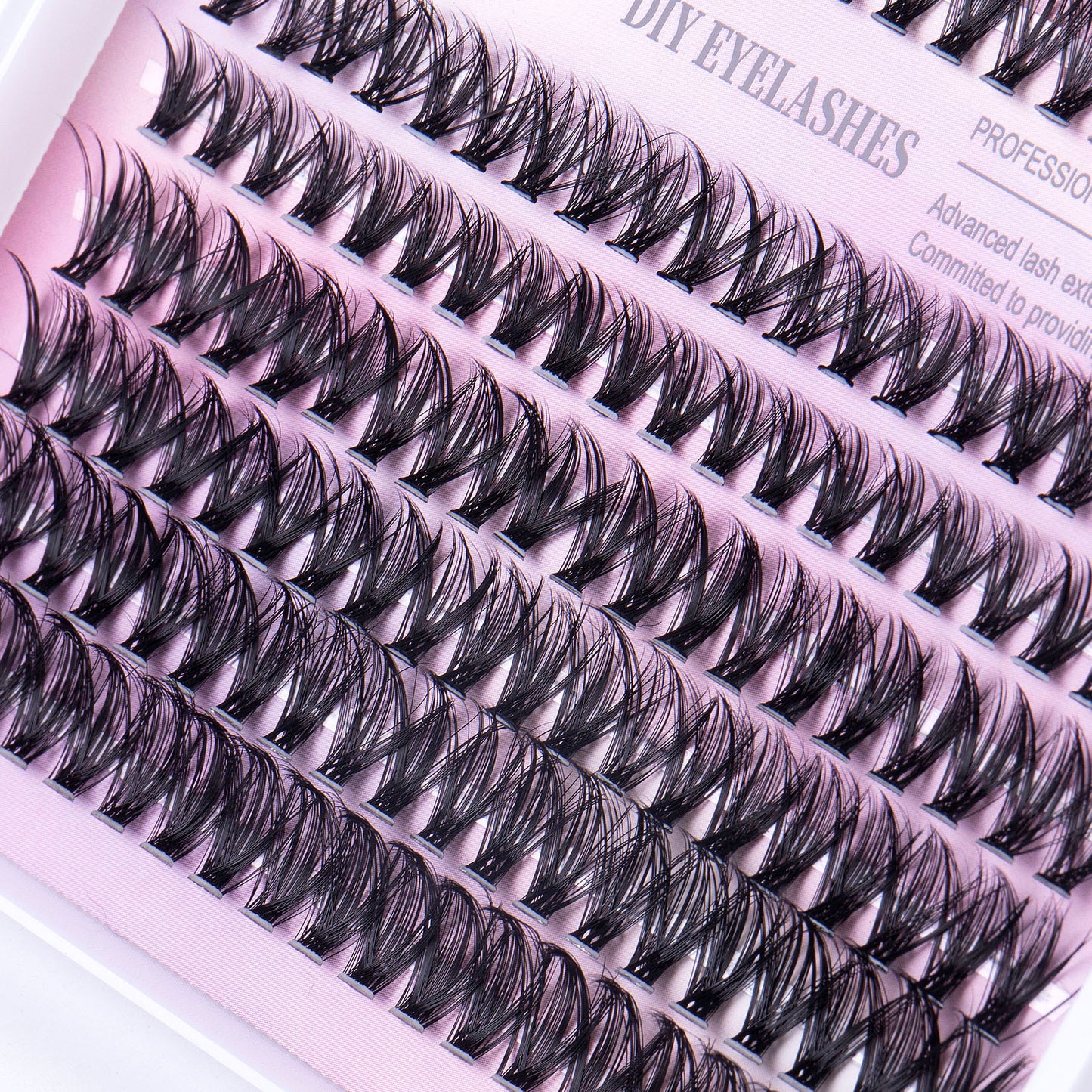 12 row of eyelashes 30D and 40D Clusters Of 240 Segmented lashes