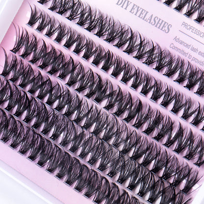 12 row of eyelashes 30D and 40D Clusters Of 240 Segmented lashes