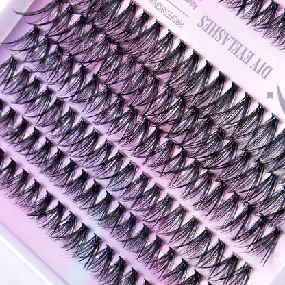 12 row of eyelashes 30D and 40D Clusters Of 240 Segmented lashes