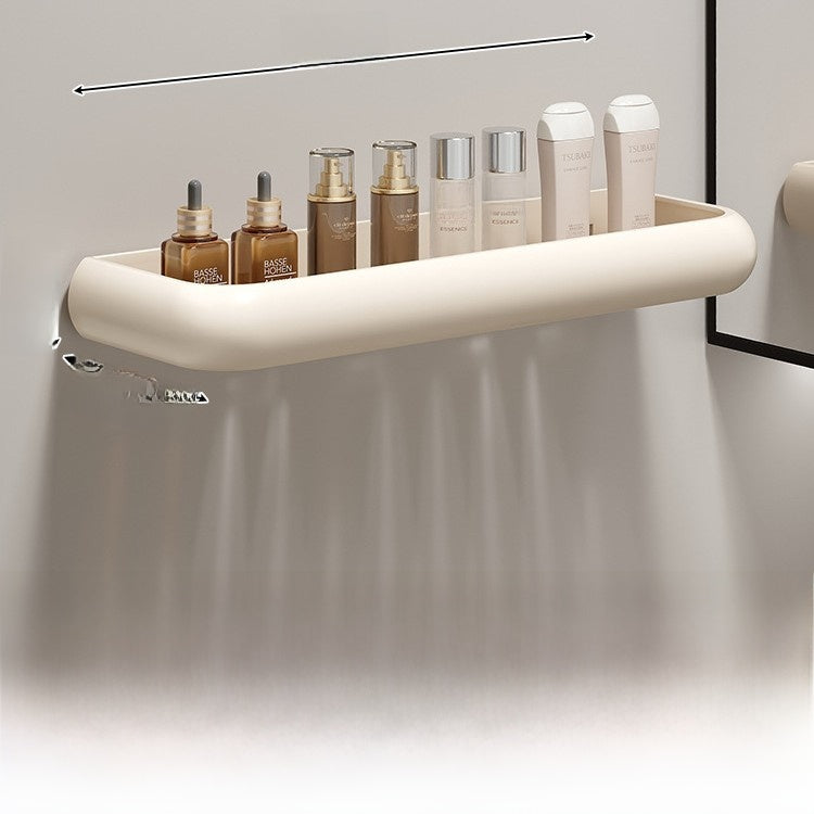 Wall Mounted Bathroom Storage Shelf with Hooks