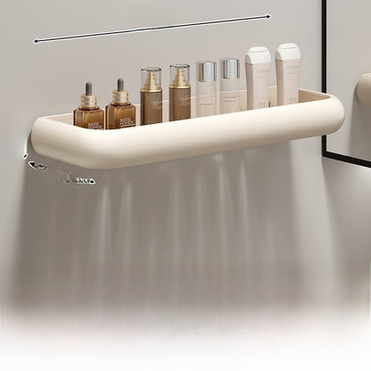 Wall Mounted Bathroom Storage Shelf with Hooks