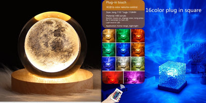 Water Ripple Ambient led crystal Light projection