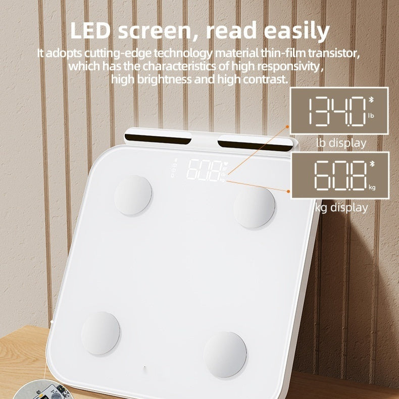 Professional Human Body Fat Scale Intelligent Weight Scale With 8 Electrodes