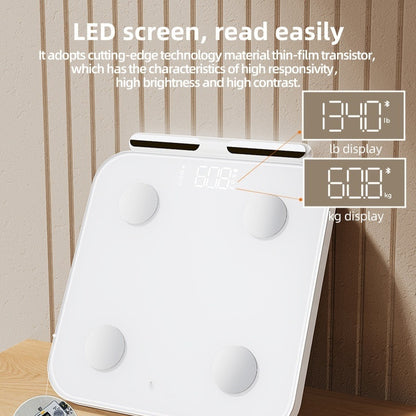 Professional Human Body Fat Scale Intelligent Weight Scale With 8 Electrodes