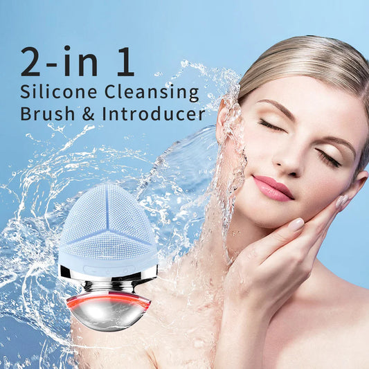 Double Sided Waterproof Electric Sonic Face Scrubber