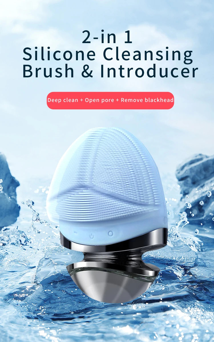 Double Sided Waterproof Electric Sonic Face Scrubber
