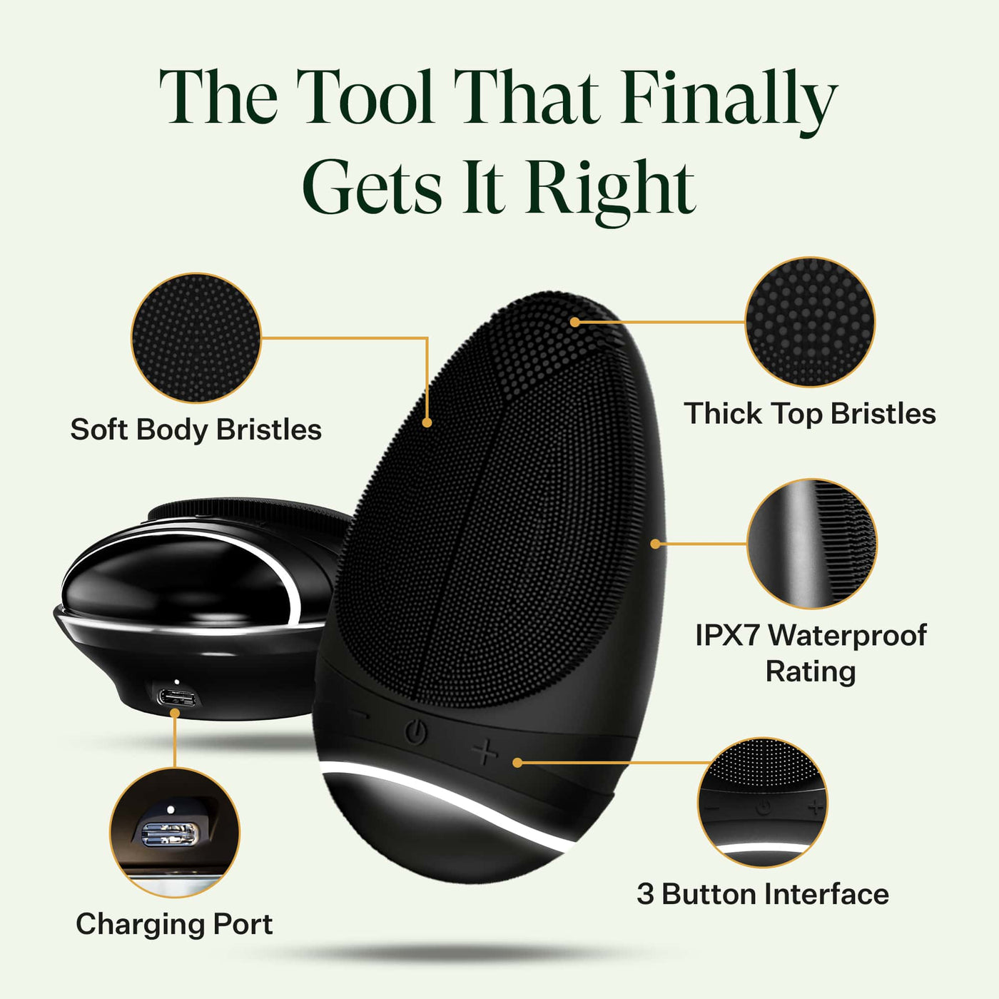 douxds FLEX™ Pro Vibrating Face Brush