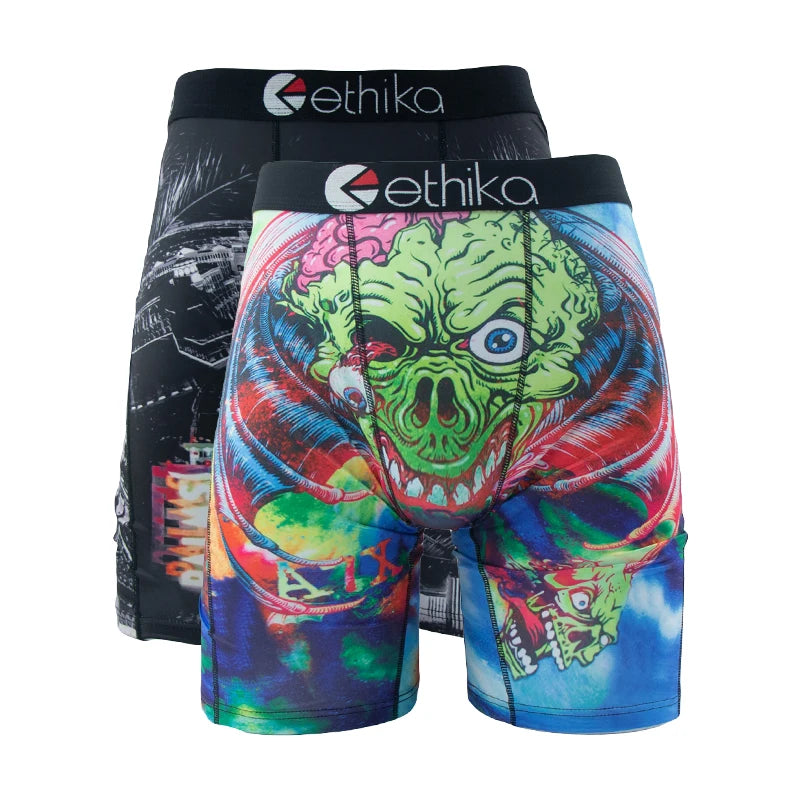 ETHIKA 2pcs Men's Boxers Briefs Trunks