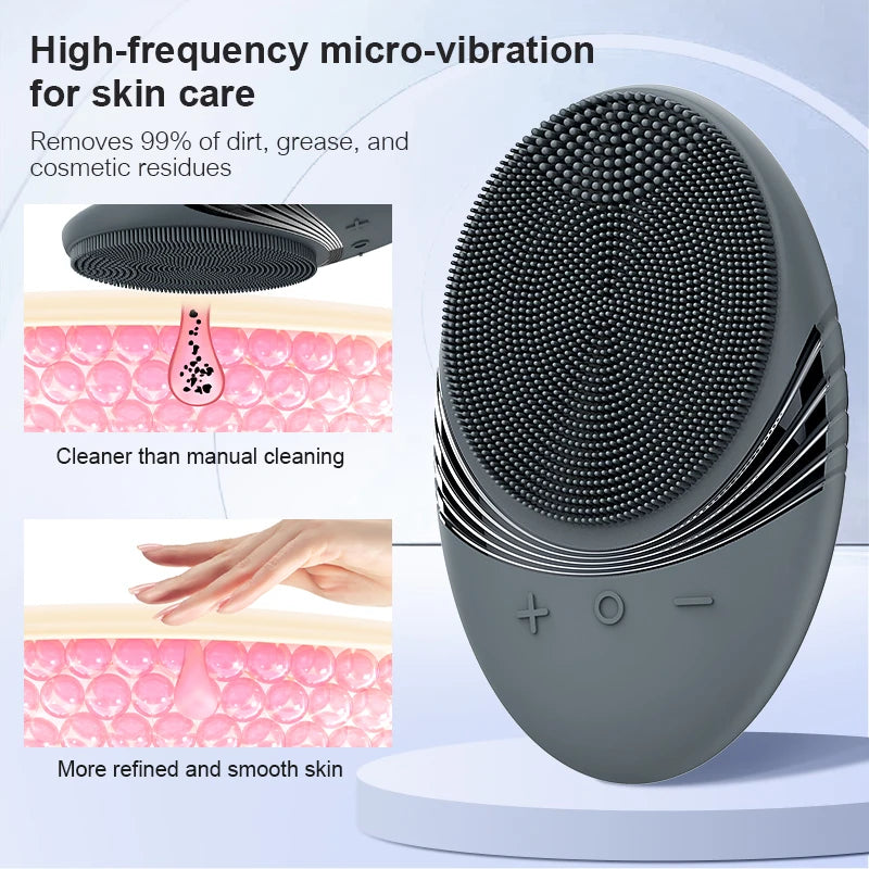 Sleek Portable Silicone Waterproof Face scrub