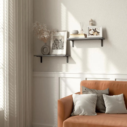 Wooden Wall Floating Shelves, 2 Sets Shelves for Wall Décor