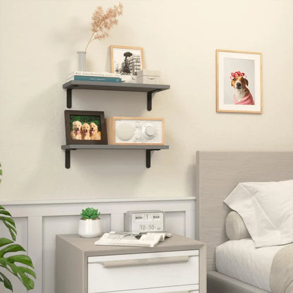 Wooden Wall Floating Shelves, 2 Sets Shelves for Wall Décor