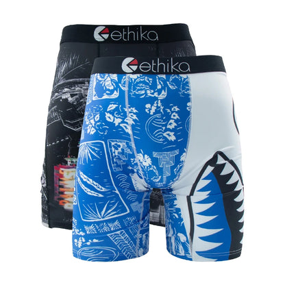 ETHIKA 2pcs Men's Boxers Briefs Trunks