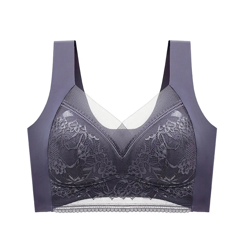 FallSweet Seamless Ice Silk Push Up lingerie Bra for Women