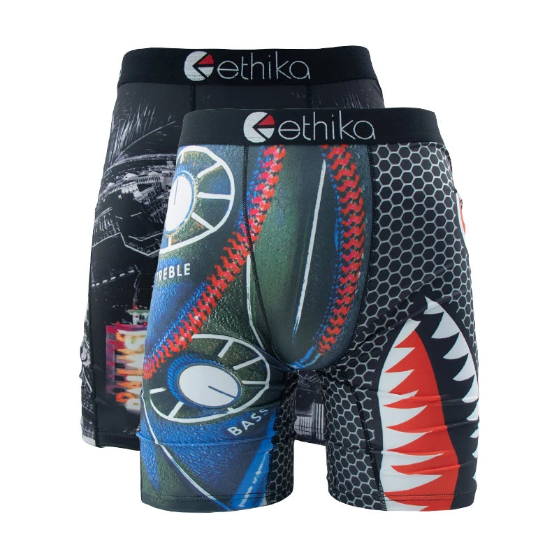 ETHIKA 2pcs Men's Boxers Briefs Trunks