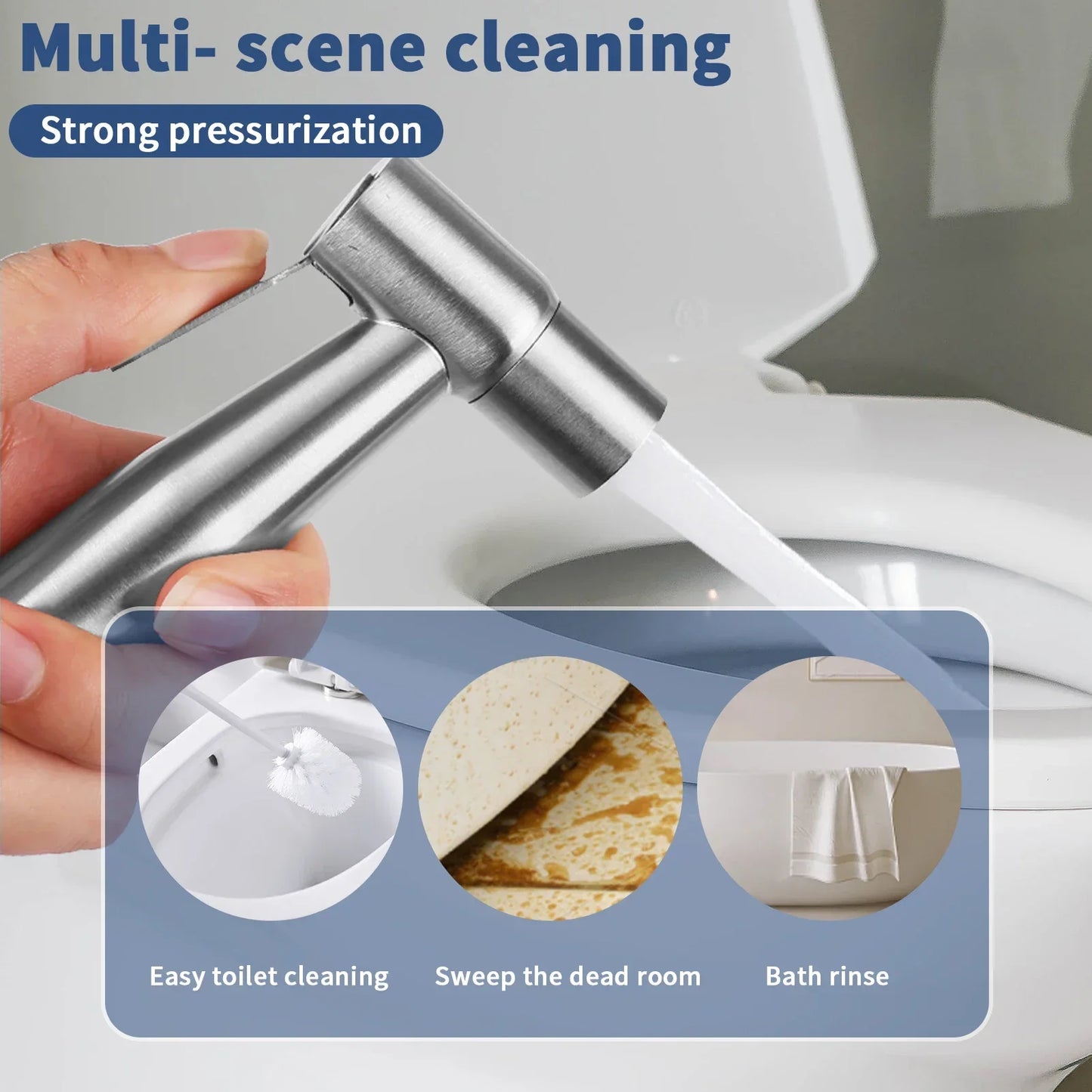 Handheld Bidets Sprayer Self-Cleaning Nozzle for Bathroom Hygiene