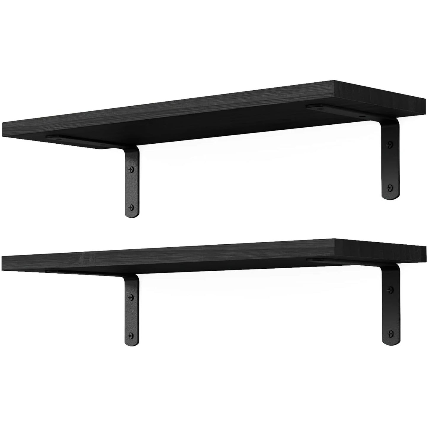Wooden Wall Floating Shelves, 2 Sets Shelves for Wall Décor