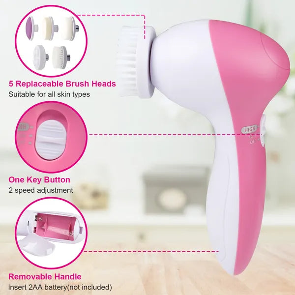Electric Waterproof Facial Cleansing face/body Brush