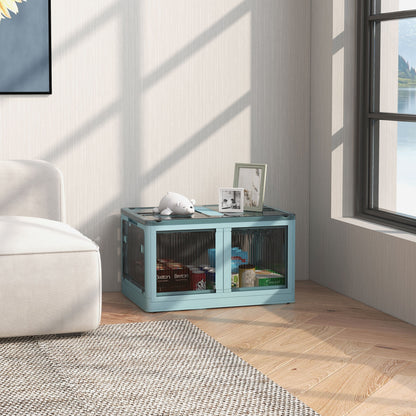 Collapsible Stackable Storage Bins with Lids