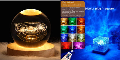 Water Ripple Ambient led crystal Light projection