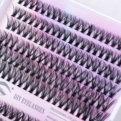 12 row of eyelashes 30D and 40D Clusters Of 240 Segmented lashes