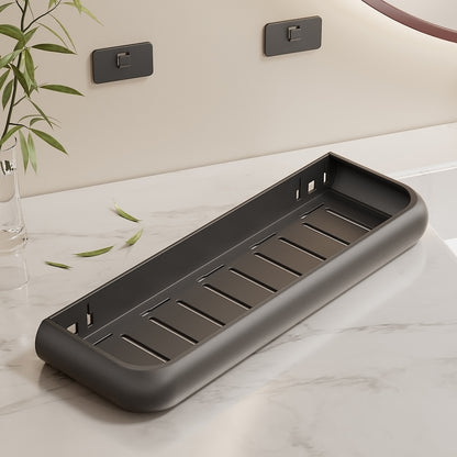 Wall Mounted Bathroom Storage Shelf with Hooks